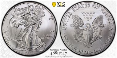 2021 $1 Silver Eagle - Type 1 MS69