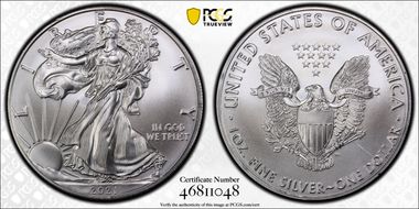 2021 $1 Silver Eagle - Type 1 MS69