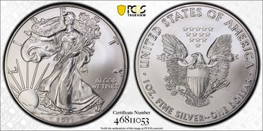 2021 $1 Silver Eagle - Type 1 MS69