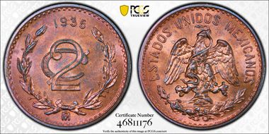 1935-Mo 2C MS65RB