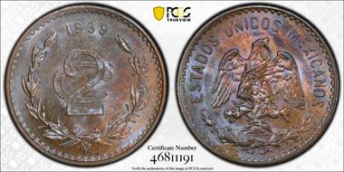 1939-Mo 2C KM-419 MS64BN