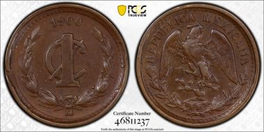 1900-M 1C Narrow date AU58BN