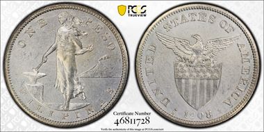 1908-S Peso N1