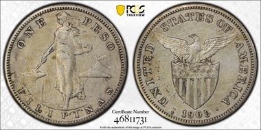 1909-S Peso N1