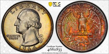 1964-D 25C MS66+
