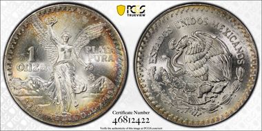 1984-Mo Onza Libertad Ag MS66