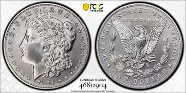 2021-S $1 Morgan Dollar 100th Anniversary MS70