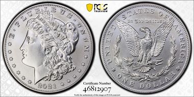 2021-D $1 Morgan Dollar 100th Anniversary MS69