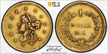 1854 G$1 BG-603 N1