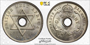 1936-KN 1D Edward VIII MS66