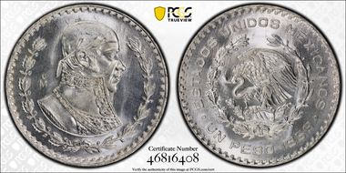 1959-Mo Peso KM-459 MS66