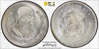 1964-Mo Peso KM-459 MS66+