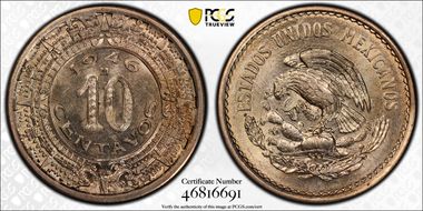 1946-M 10C KM-432 MS66