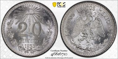 1933-M 20C MS66