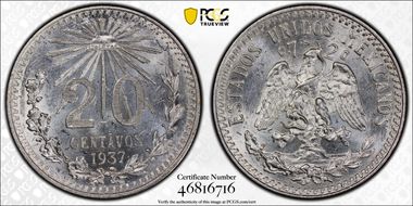 1937-M 20C KM-438 MS65