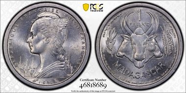 1958 1 Fr Lec-99 MS64