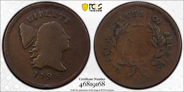 1795 1/2C Plain Edge, Punctuated Date G6BN