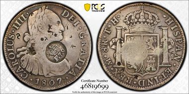 (1832-34) 8 R KM-63 C/M on Mex 8R N1