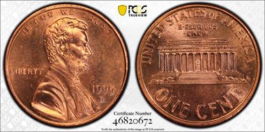 1995-D 1C DDO, FS-103 MS67RD