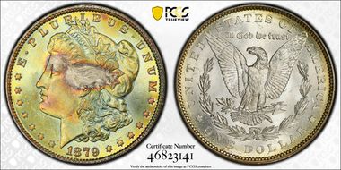 1879 $1 MS64+ 