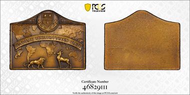 1936 Medal Laidlaw-0071 AE Johannesburg Empire Exhibition MS65
