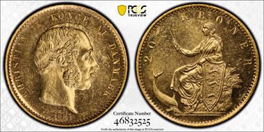 1873-CS 20 Kr MS63PL