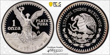 1988-Mo Onza Libertad Ag Unfinished Wing PR70DCAM