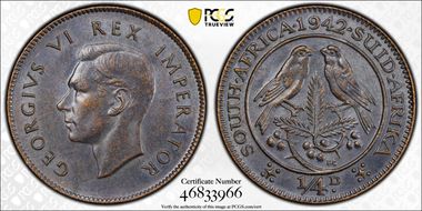 1942 1/4D Blackened MS64