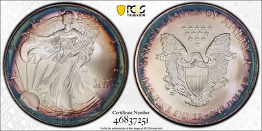 2005 $1 Silver Eagle MS68