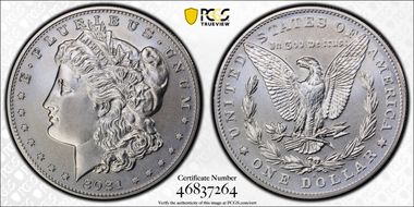 2021-S $1 Morgan Dollar 100th Anniversary MS70