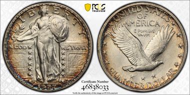 1927-S 25C AU55