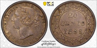 1899 20C Large 99 AU50