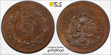 1934-Mo 5C MS63BN