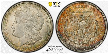 1921 $1 Morgan MS63