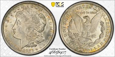 1921 $1 Morgan MS63