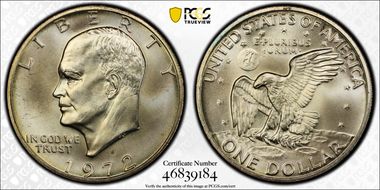 1972-S $1 Silver MS66