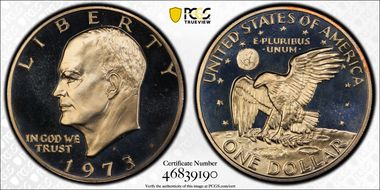 1973-S $1 Clad PR68CAM