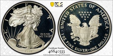 1995-W $1 Silver Eagle PR69DCAM