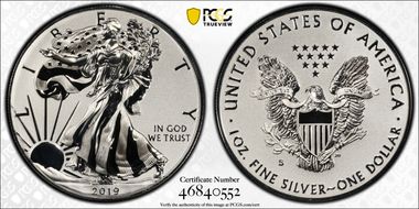 2019-S $1 Silver Eagle Enhanced Rev PR PR69