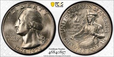 1976-D 25C Clad MS66