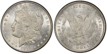 1878 8TF $1 VAM 12, Notched Stars MS61