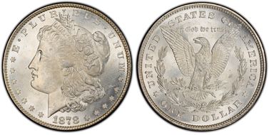 1878 8TF $1 VAM 12 Notched Stars MS64+