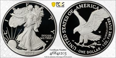 2023-W $1 Silver Eagle PR69DCAM