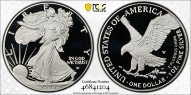 2023-W $1 Silver Eagle PR69DCAM