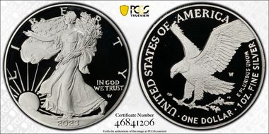 2023-W $1 Silver Eagle PR70DCAM