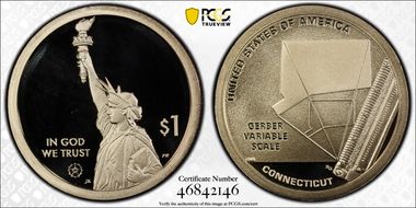 2020-S $1 American Innovation CT Gerber Variable Scale PR69DCAM