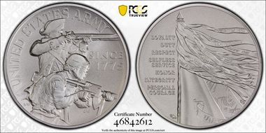 (2023-P) Medal U.S. Army Matte 2.5oz Ag First Strike MS70