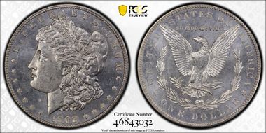 1902 $1 MS63PL