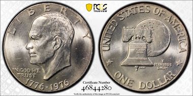 1976-D $1 Type 2 MS65