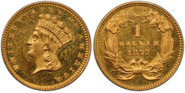 1877 G$1 PR63CAM